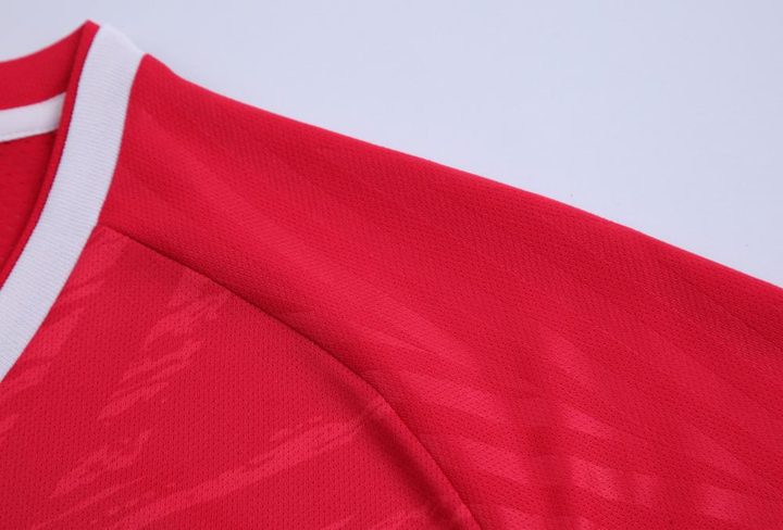 Maglia da calcio a maniche corte con scollo a V con righe – DETAIL 2