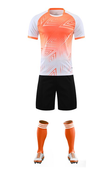 Maglia da calcio a maniche corte con girocollo con sfumatura – FRONT 1