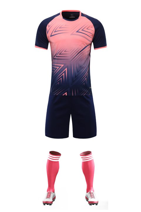 Maglia da calcio a maniche corte con girocollo con sfumatura – FRONT 6