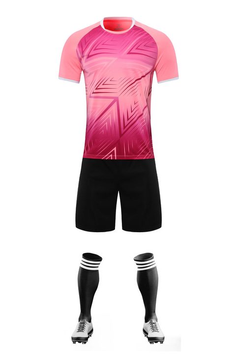 Maglia da calcio a maniche corte con girocollo con sfumatura – FRONT 3