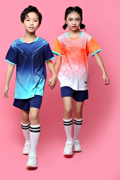 V-neck Short Sleeve Gradient Soccer Jersey – MODEL 2