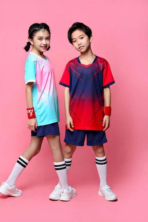 V-neck Short Sleeve Gradient Soccer Jersey – MODEL 3
