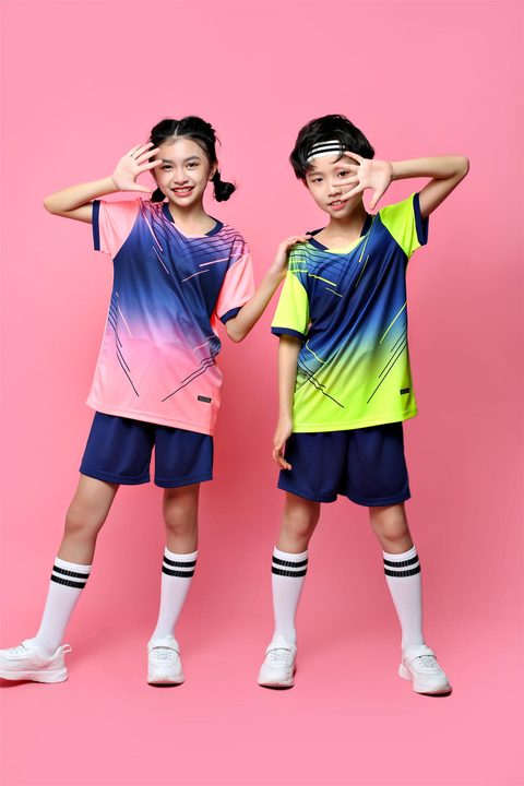 V-neck Short Sleeve Gradient Soccer Jersey – MODEL 5