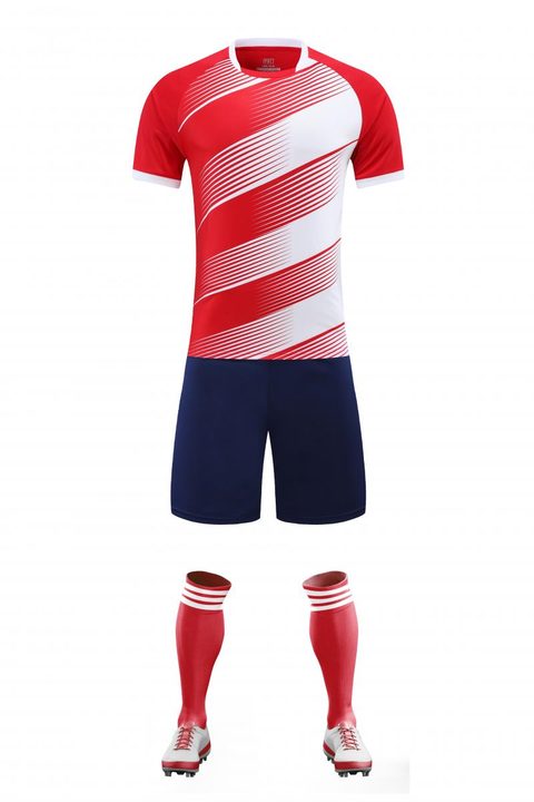 Maglia da calcio a maniche corte con girocollo con sfumatura – FRONT 4