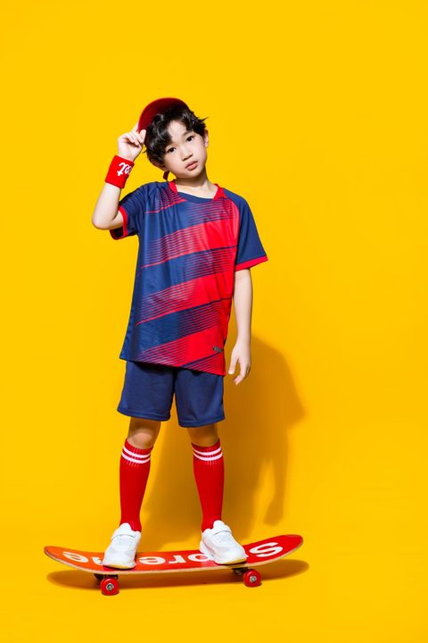 Maglia da calcio a maniche corte con girocollo con sfumatura – MODEL 1
