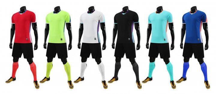 V-neck Short Sleeve Striped Soccer Jersey – MAIN