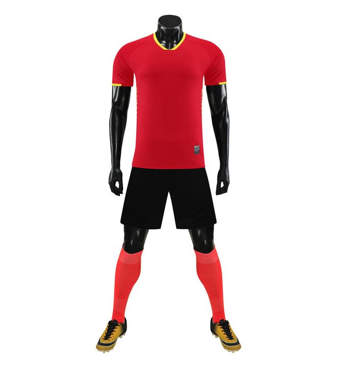 Crew-neck Short Sleeve Soccer Jersey – FRONT 4