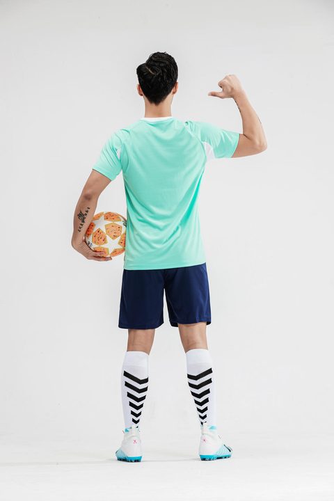 Crew-neck Short Sleeve Geometric Soccer Jersey – MODEL 4