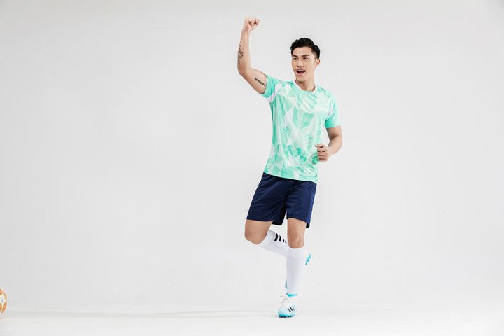 Crew-neck Short Sleeve Geometric Soccer Jersey – MODEL 5