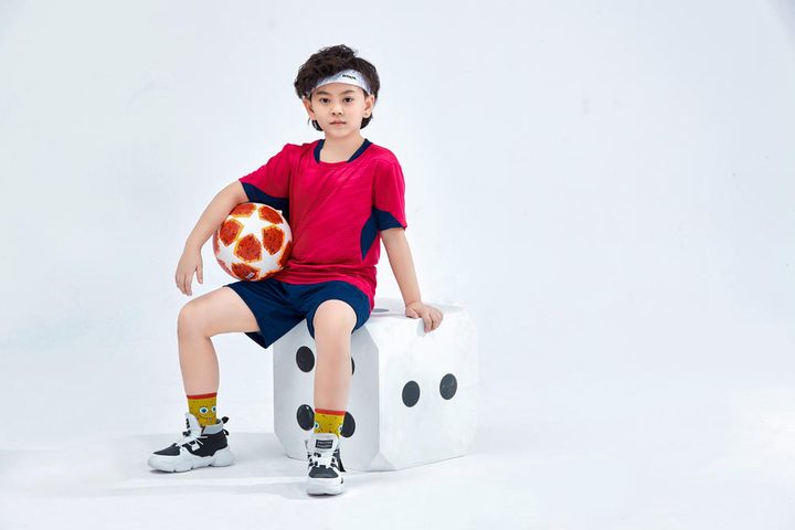 Maglia da calcio a maniche corte con girocollo con pannelli – MODEL 2