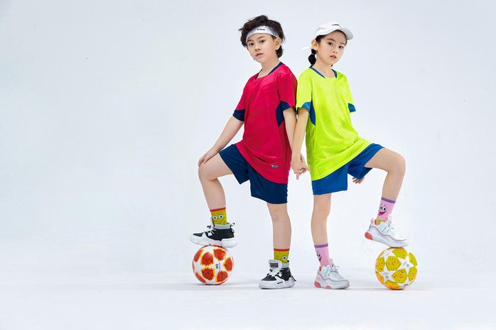 Maglia da calcio a maniche corte con girocollo con pannelli – MODEL 3