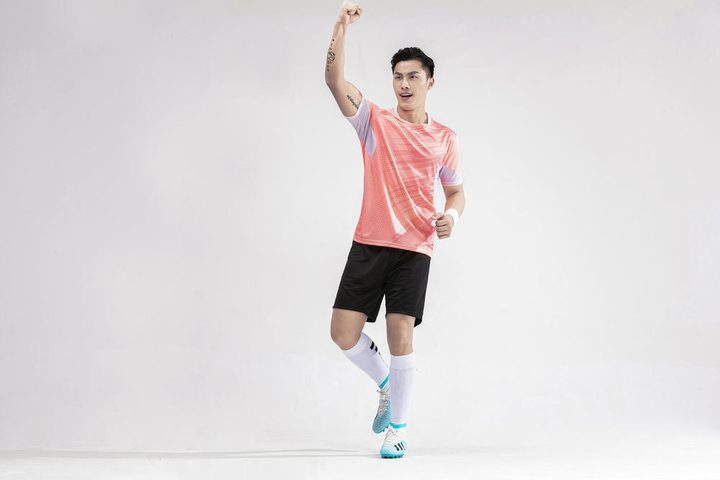 Maglia da calcio a maniche corte con girocollo con pannelli – MODEL 5