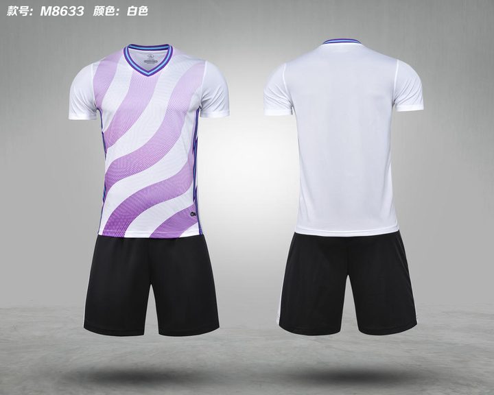 V-neck Short Sleeve Striped Soccer Jersey – COMBO 4