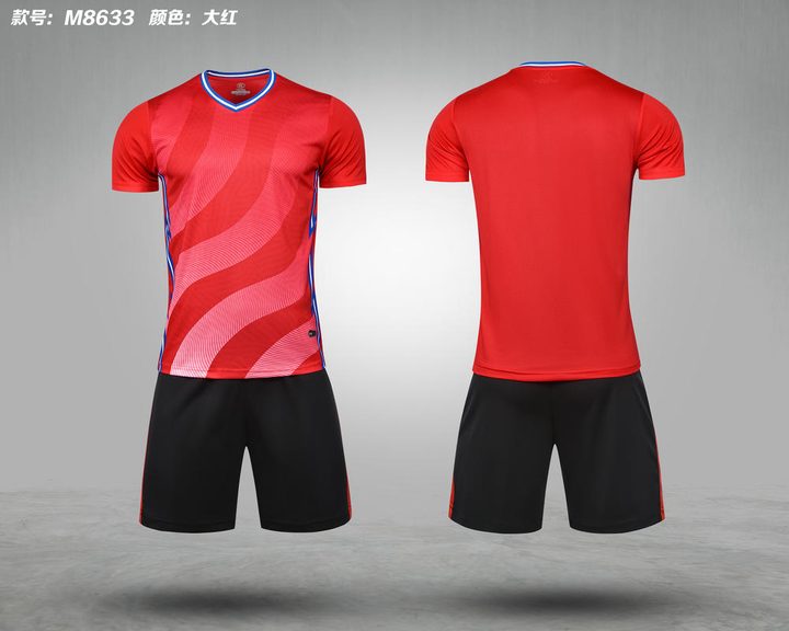 V-neck Short Sleeve Striped Soccer Jersey – COMBO 3