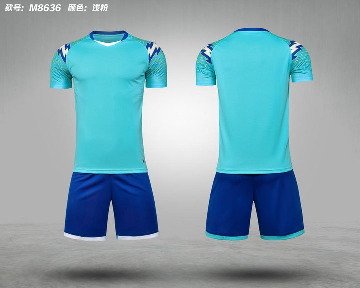 V-neck Short Sleeve Color-block Soccer Jersey – COMBO 3