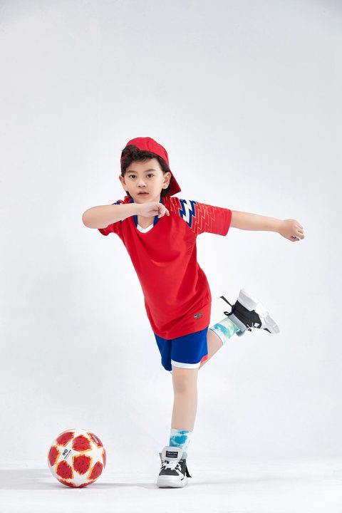 V-neck Short Sleeve Color-block Soccer Jersey – MODEL 1