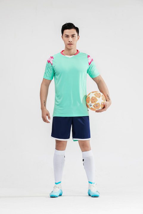 V-neck Short Sleeve Color-block Soccer Jersey – MODEL 5