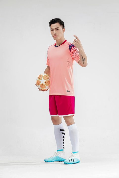 V-neck Short Sleeve Color-block Soccer Jersey – MODEL 6