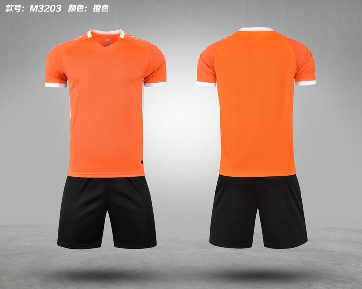 Maglia da calcio a righe a maniche corte con scollo a V – COMBO 2