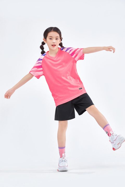 V-neck Short Sleeve Geometric Soccer Jersey – MODEL 6