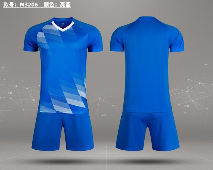 Camiseta de fútbol de manga corta con cuello en V con degradado – COMBO 5