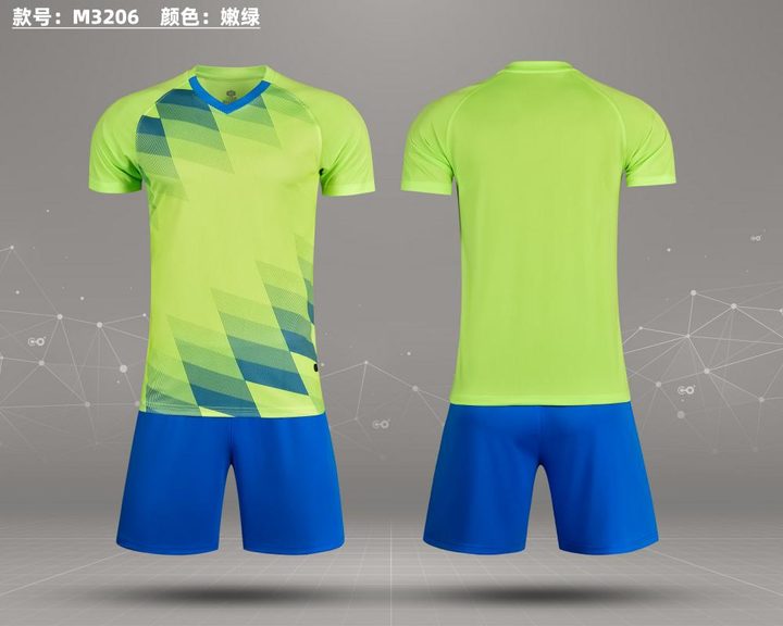 Camiseta de fútbol de manga corta con cuello en V con degradado – COMBO 6