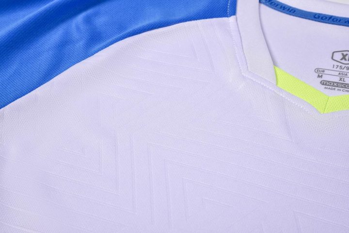 Maillot de football à manches courtes avec col V à blocs de couleur – DETAIL 2