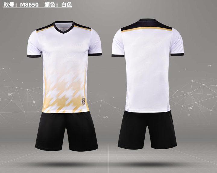 V-neck Short Sleeve Gradient Soccer Jersey – COMBO 5