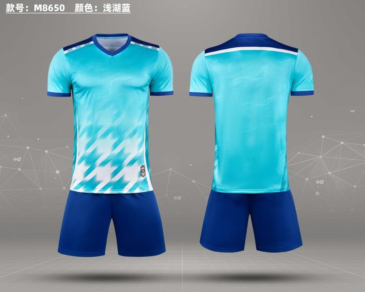 V-neck Short Sleeve Gradient Soccer Jersey – COMBO 1