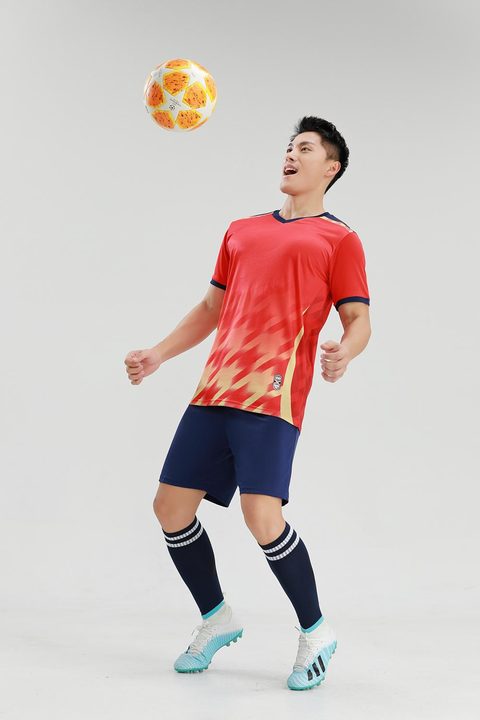 V-neck Short Sleeve Gradient Soccer Jersey – MODEL 2