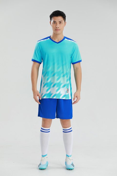 V-neck Short Sleeve Gradient Soccer Jersey – MODEL 5
