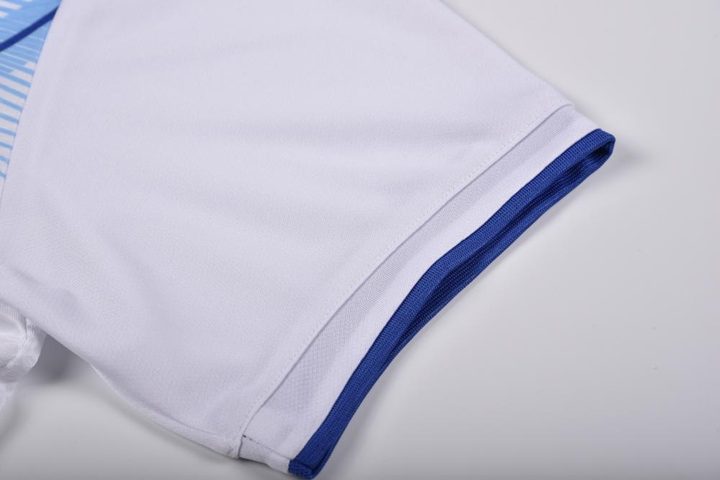 Tricou de fotbal, cu mânecă scurtă, cu decolteu rotund și cu dungi – DETAIL 3