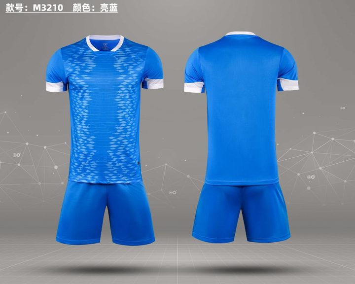 Maglia da calcio a maniche corte con girocollo con motivo geometrico – COMBO 3