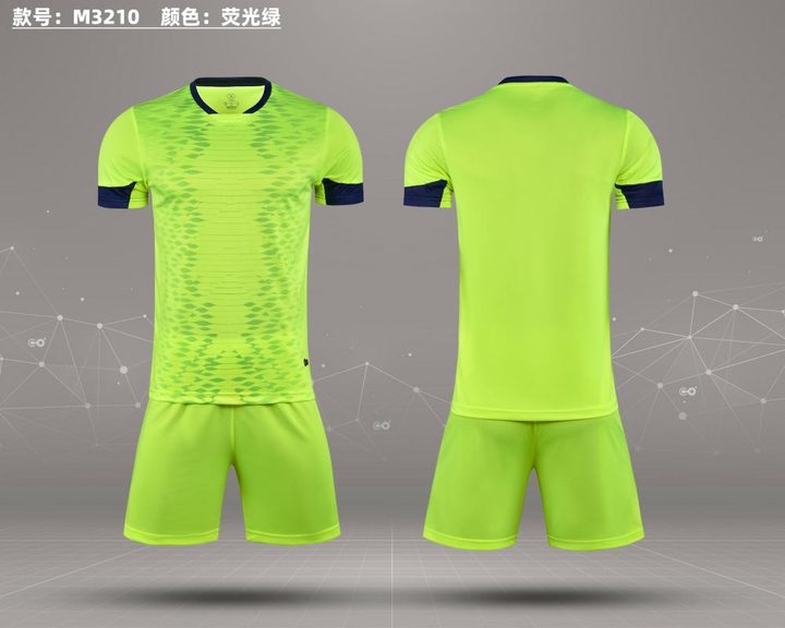 Maglia da calcio a maniche corte con girocollo con motivo geometrico – COMBO 4