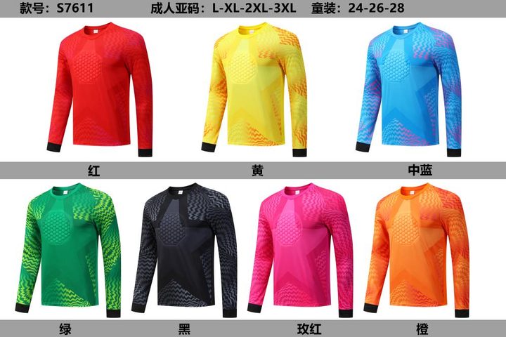 Long Sleeve Goalkeeper Soccer Jersey