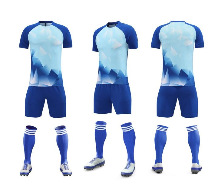Crew-neck Short Sleeve Gradient Soccer Jersey – COMBO 1