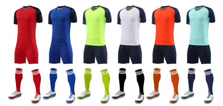 V-neck Short Sleeve Panelled Soccer Jersey – MAIN