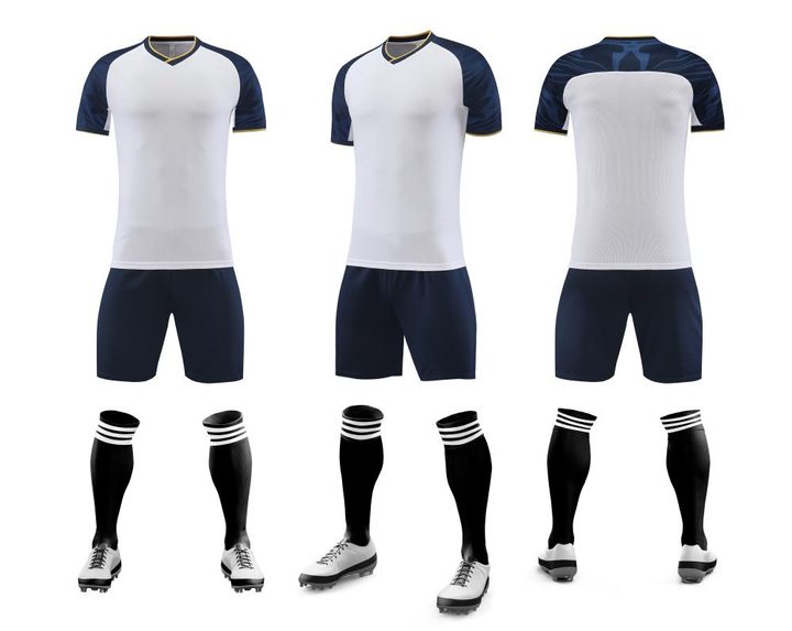 V-neck Short Sleeve Panelled Soccer Jersey – COMBO 4