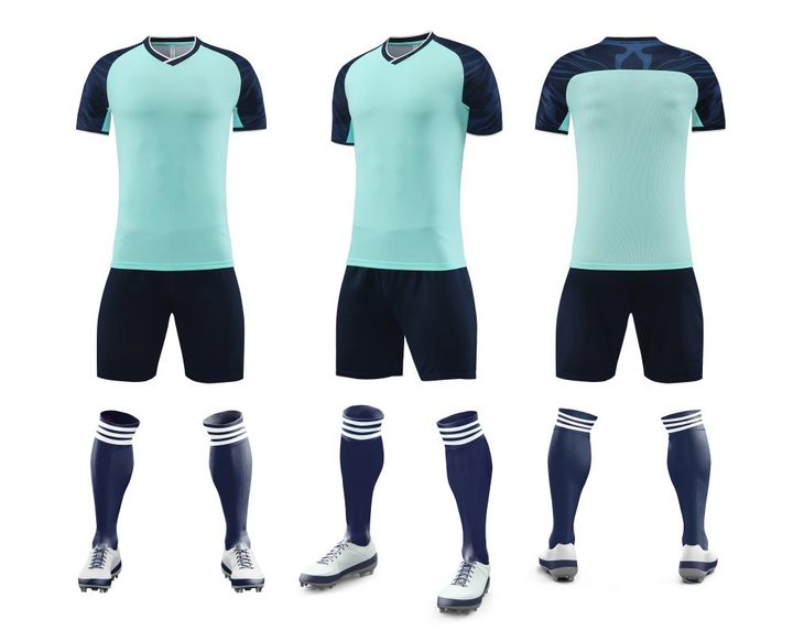 V-neck Short Sleeve Panelled Soccer Jersey – COMBO 6