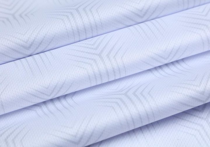 Tricou de fotbal, cu mânecă scurtă, cu guler înalt și cu model geometric – DETAIL 3