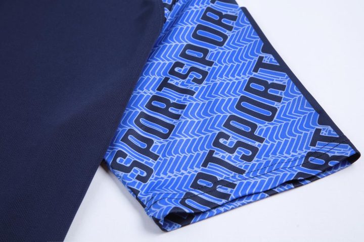 Maglia da calcio a maniche corte con scollo a V con righe – DETAIL 2