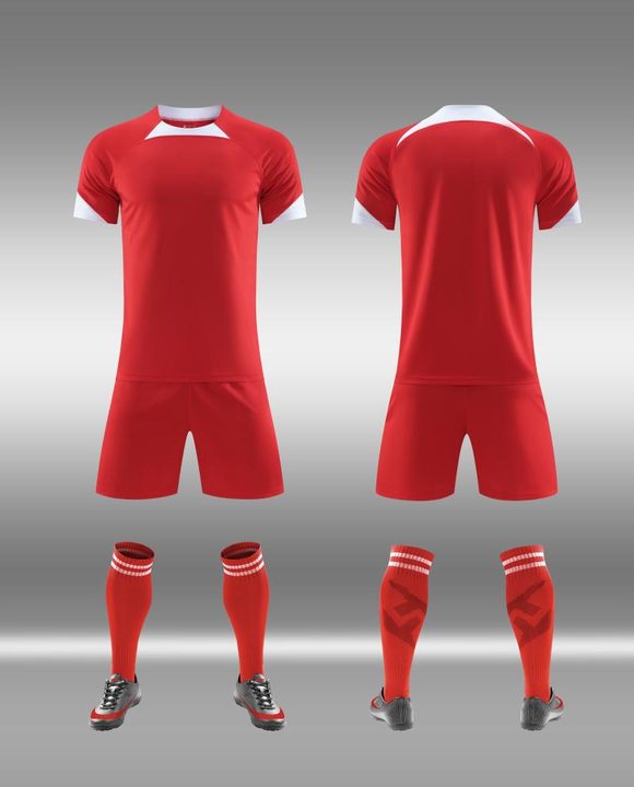 Kurzarm-Fußballtrikot mit Rundhalsausschnitt und Farbverlauf – COMBO 5