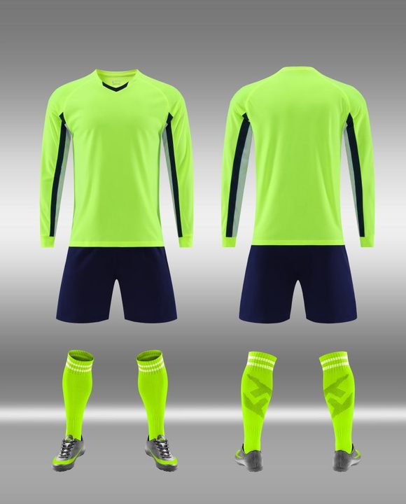 V-neck Long Sleeve Striped Soccer Jersey – COMBO 5