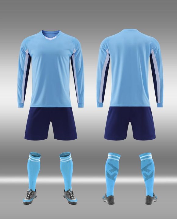 V-neck Long Sleeve Striped Soccer Jersey – COMBO 1