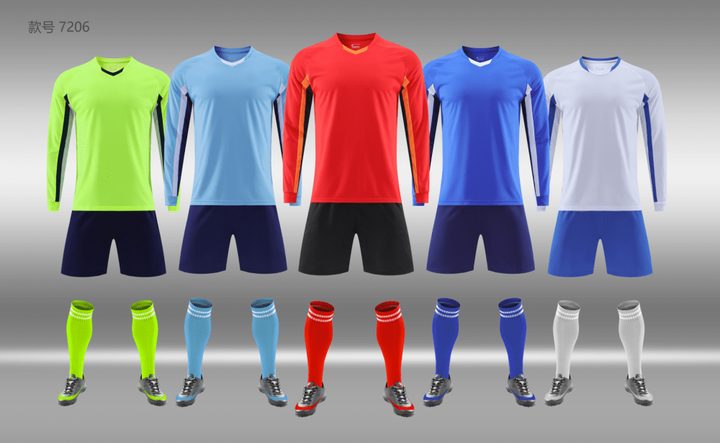 V-neck Long Sleeve Striped Soccer Jersey – MAIN