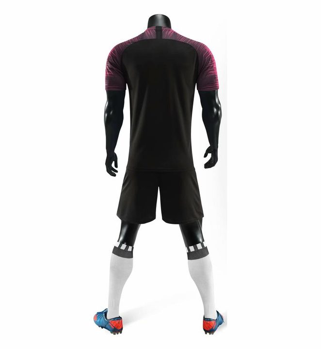 V-neck Short Sleeve Striped Soccer Jersey – MODEL 5