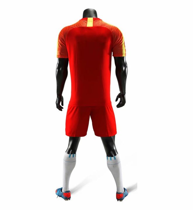 V-neck Short Sleeve Striped Soccer Jersey – MODEL 1