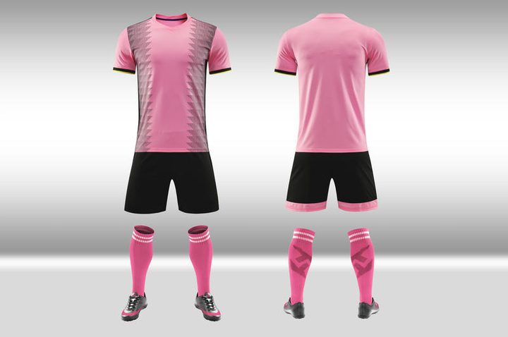 V-neck Short Sleeve Striped Soccer Jersey – COMBO 4