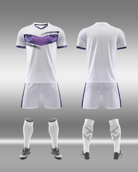 V-neck Short Sleeve Color-block Soccer Jersey – COMBO 2