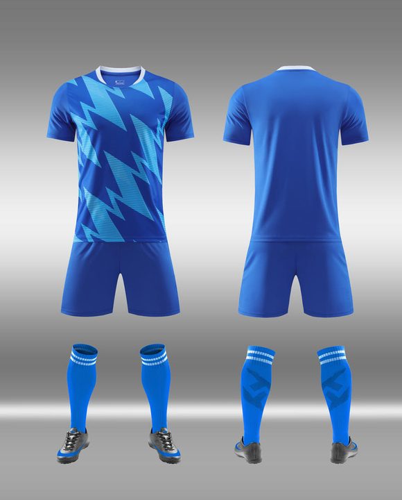 Maglia da calcio a maniche corte con girocollo con righe – COMBO 5